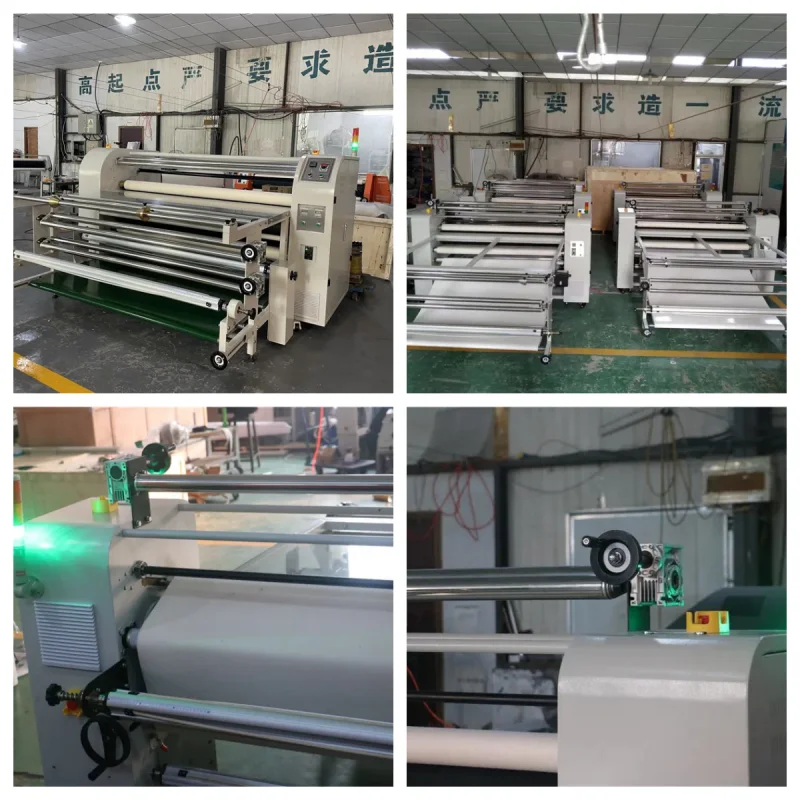 Hot Sale Drum 220 cm Oil Roller heat transfer press machine in Clothes Industry
