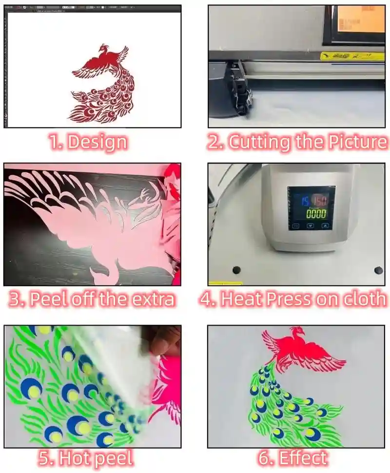 Glow-in-the-dark heat transfer vinyl