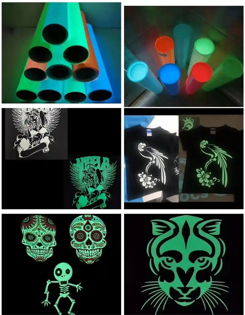 Glow-in-the-dark permanent vinyl
