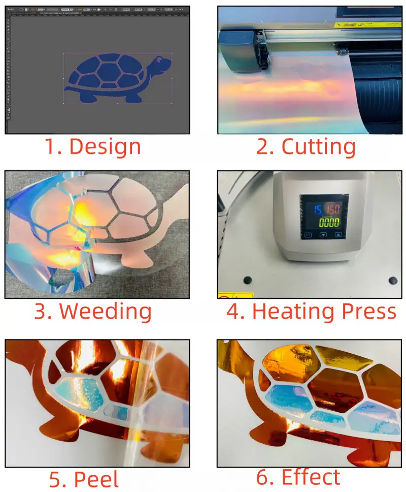 Hologram heat transfer vinyl 