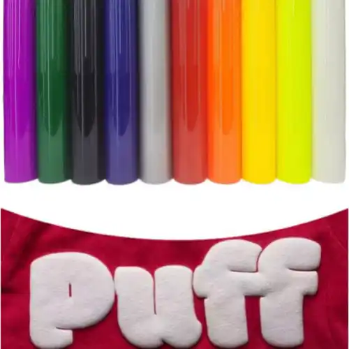  how to use puff heat transfer vinyl