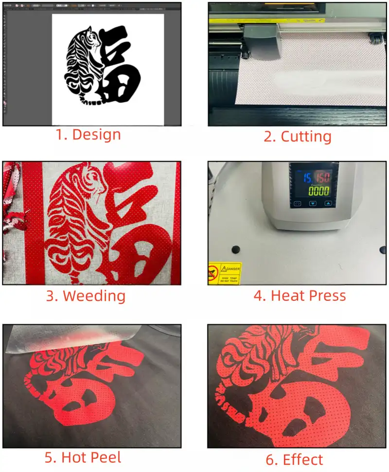 PU Mesh Heat Transfer Vinyl For Sale