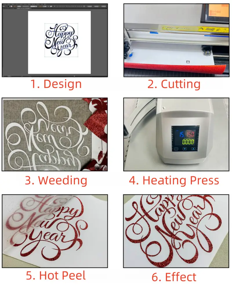 Glitter Heat Transfer Vinyl For Sale