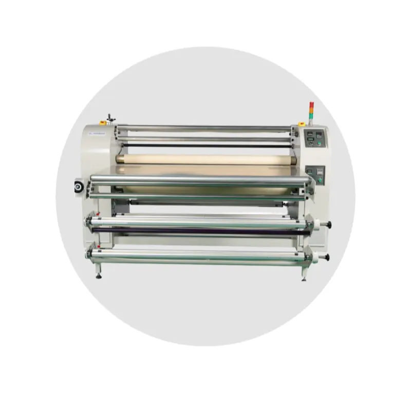 Hot Sale Drum 220 cm Oil Roller heat transfer press machine in Clothes Industry
