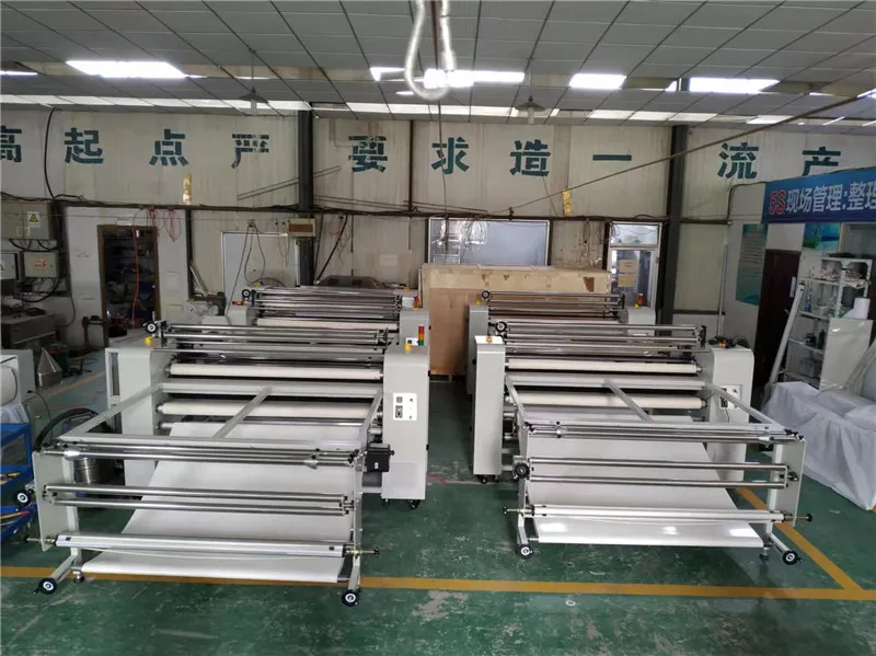 Large Industrial 1700mx220mm Drum Textile Calandra Roll Fabric Rotary Heat Press Machine